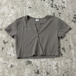 Sunday Best Baby Waffle Cropped T-Shirt Size Large